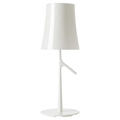 Pre-owned Foscarini Small Dimmable Birdie Table Lamp In White, Ludovica & Roberto Palomba In Transparent