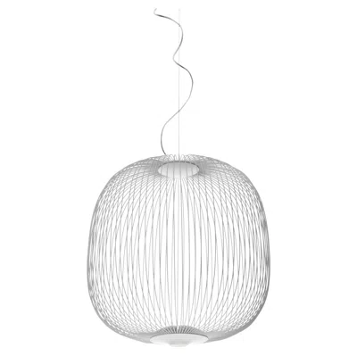 Pre-owned Foscarini Spokes 2 Large Suspension Lamp In White By Garcia And Cumini