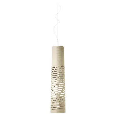 Pre-owned Foscarini Tress Mini Suspension Lamp In Greige By Marc Sadler In Sand