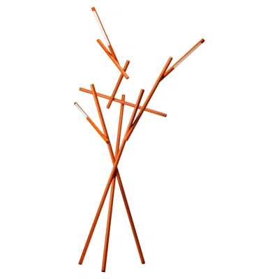 Pre-owned Foscarini Tuareg Led Floor Lamp In Orange By Ferruccio Laviani