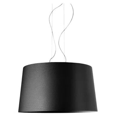 Pre-owned Foscarini Twice As Twiggy Led Suspension Lamp In Black By Marc Sadler