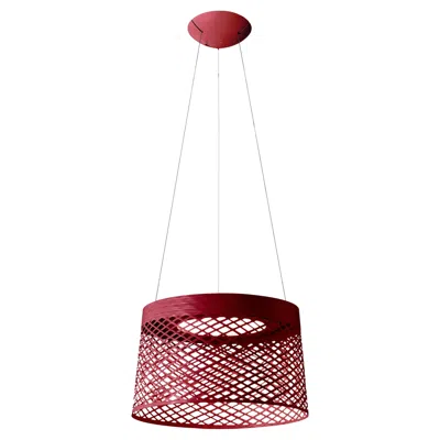 Pre-owned Foscarini Twiggy Grid Outdoor Suspension Lamp In Carmine By Marc Sadler In Brown
