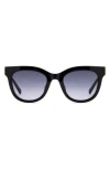 Fossil 51mm Gradient Cat Eye Sunglasses In Black