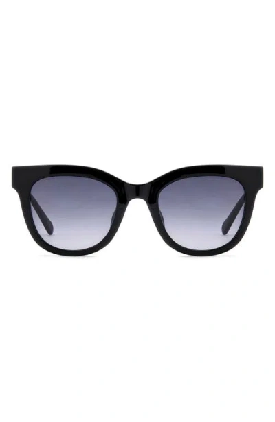 Fossil 51mm Gradient Cat Eye Sunglasses In Black