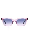 Fossil 51mm Square Sunglasses In Purple