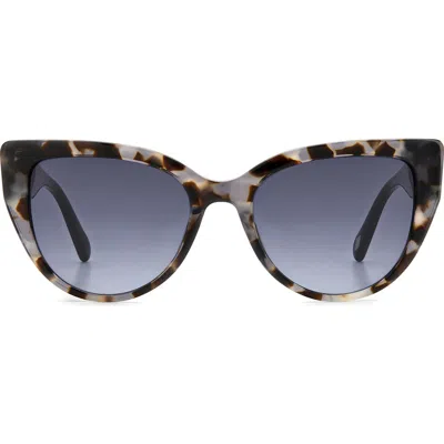 Fossil 52mm Cat Eye Sunglasses In Blue