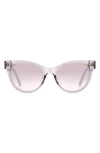 Fossil 53mm Gradient Cat Eye Sunglasses