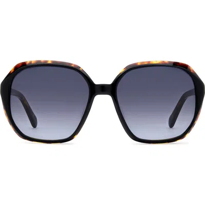 Fossil 54mm Gradient Rectangular Sunglasses