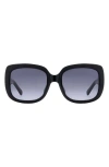 Fossil 54mm Gradient Rectangular Sunglasses