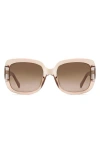 Fossil 54mm Gradient Rectangular Sunglasses