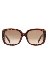 Fossil 54mm Gradient Rectangular Sunglasses