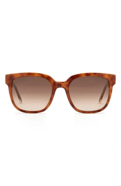 Fossil 54mm Gradient Square Sunglasses In Brown