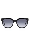 Fossil 54mm Gradient Square Sunglasses In Black
