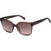 Fossil 55mm Gradient Cat Eye Sunglasses In Brown