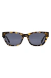 Fossil 55mm Rectangular Sunglasses In Black