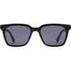 Fossil 55mm Rectangular Sunglasses In Black