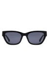 Fossil 55mm Rectangular Sunglasses In Blue