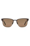Fossil 56mm Rectangular Sunglasses In Green