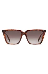 Fossil 56mm Square Sunglasses In Brown