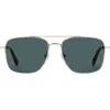 Fossil 57mm Rectangular Sunglasses In Gray