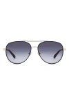 Fossil 58mm Gradient Pilot Sunglasses In Blue