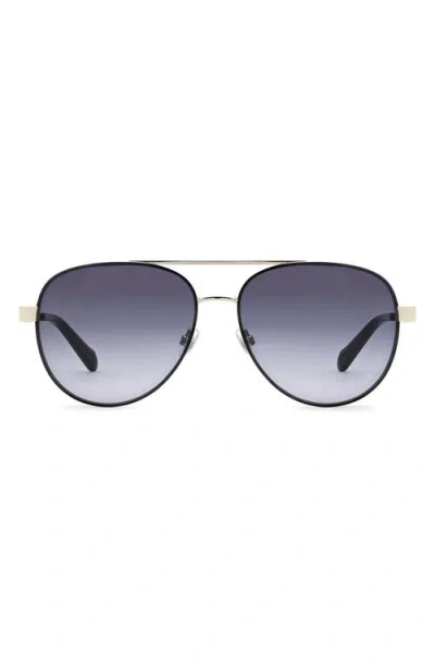 Fossil 58mm Gradient Pilot Sunglasses In Blue