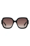 Fossil 58mm Square Sunglasses In Black