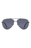 Fossil 60mm Pilot Sunglasses In Blue