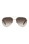 Fossil 60mm Pilot Sunglasses In Brown