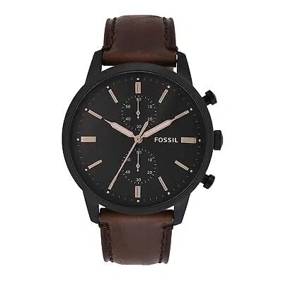 Pre-owned Fossil Analog Black Dial Men's Watch-fs5437