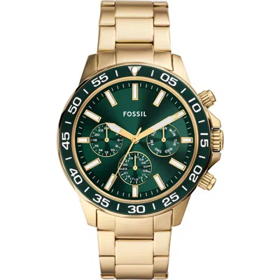 Fossil Bannon Multifunction Bracelet Watch, 45mm In Gold