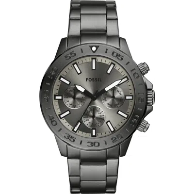 Fossil Bannon Multifunction Bracelet Watch, 45mm In Smoke