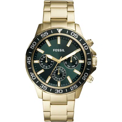 Fossil Bannon Multifunction Gold-tone Stainless Steel Watch, 45mm