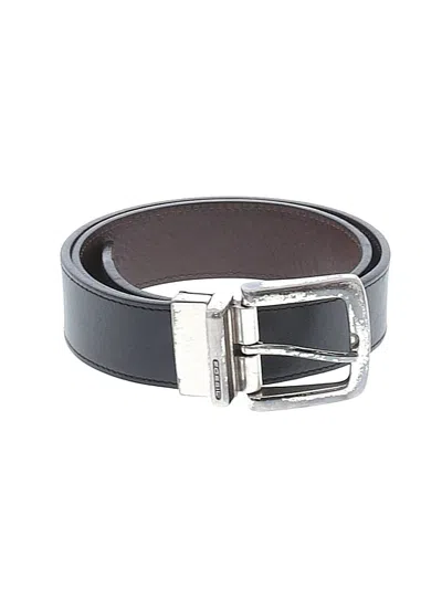 Pre-owned Fossil Belt In Black