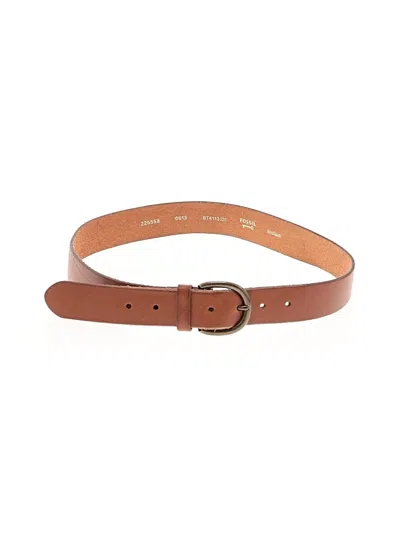 Pre-owned Fossil Belt In Brown