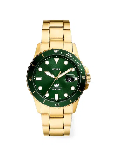 Fossil Blue Dive 42mm Watch In Green