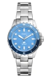 FOSSIL FOSSIL BLUE DIVE BRACELET WATCH, 36MM