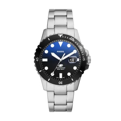 Fossil Blue Dive Three-hand Date, Stainless Steel Watch