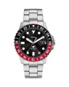 Fossil Men's Gmt Blue Stainless Steel Watch, 46mm In Black/silver