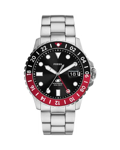 FOSSIL BLUE GMT WATCH, 46MM