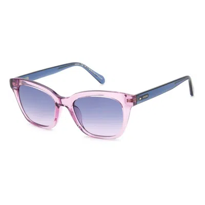 Fossil 51mm Square Sunglasses In Pink