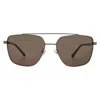 Fossil Brown Navigator Men's Sunglasses Fos 3129/g/s 0577/70 59 In Metallic