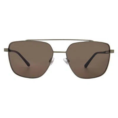Fossil Brown Navigator Men's Sunglasses Fos 3129/g/s 0577/70 59 In Metallic