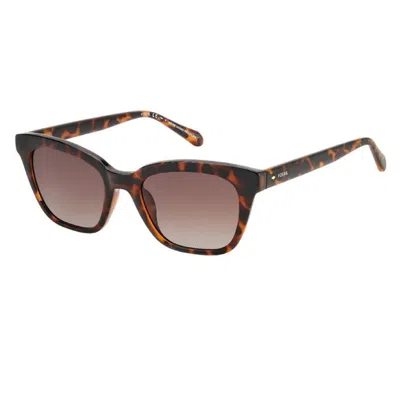 Fossil Brown Rectangular Ladies Sunglasses Fos 2126/g/s 0086 Ha