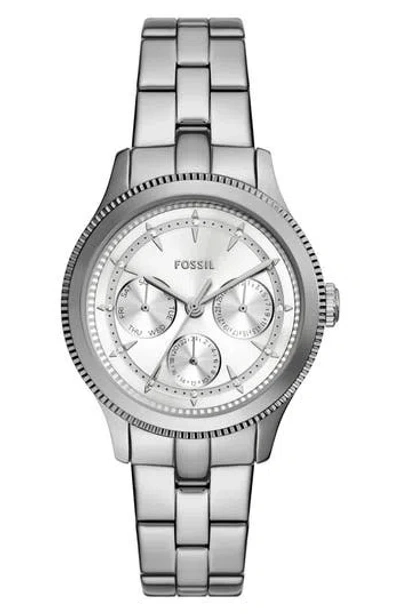 Fossil Brynn Multifunction Bracelet Watch, 38mm In Silver