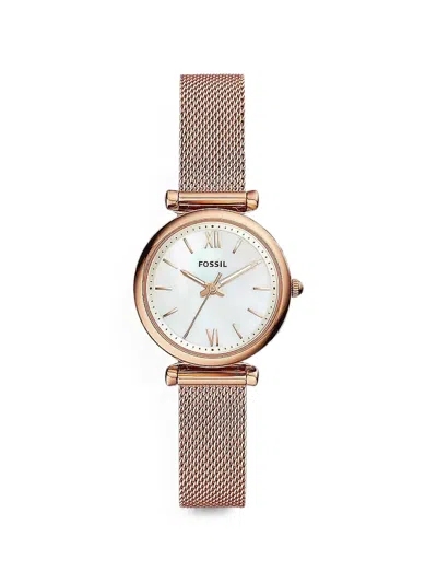 Fossil Carlie 28mm Watch In Metallic