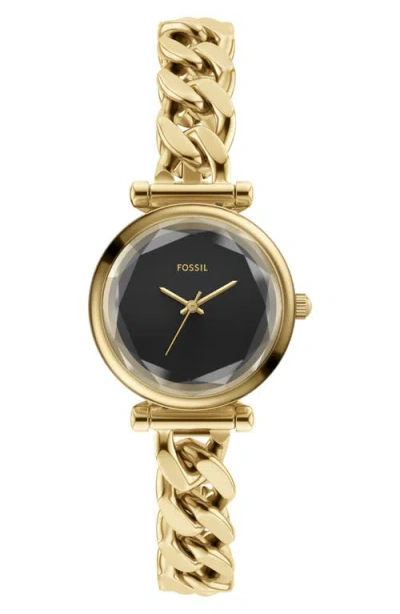 Fossil Women's Carlie Three-hand Gold-tone Stainless Steel Watch, 28mm