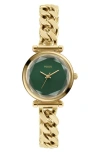 Fossil Carlie Three-hand Gold-tone Stainless Steel Watch, 28mm In Gold
