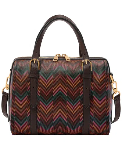 Fossil Carlie Coated Fabric Satchel Bag In Harlow Multi Print