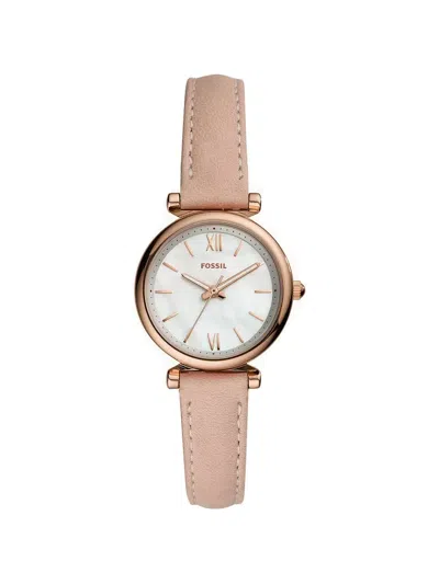 Fossil Carlie Mini 28mm Watch In Red